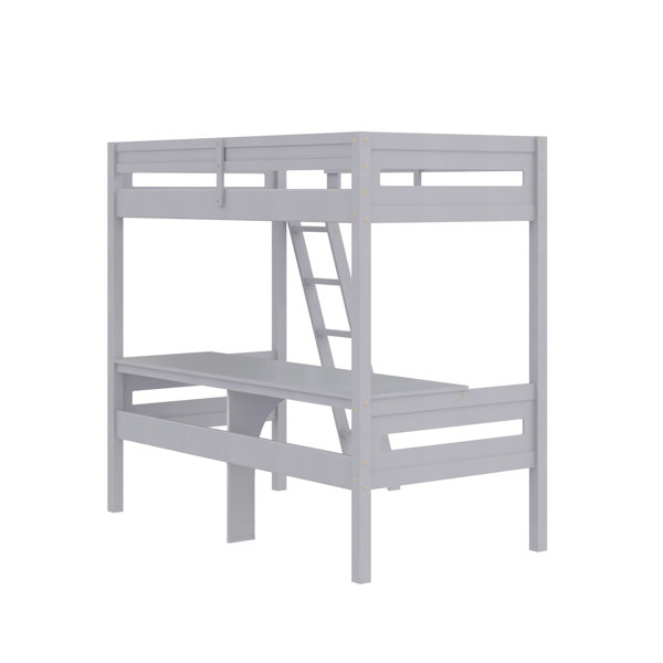 Isabelle & Max™ Everiz Twin Solid Wood Loft Bed with BuiltinDesk by